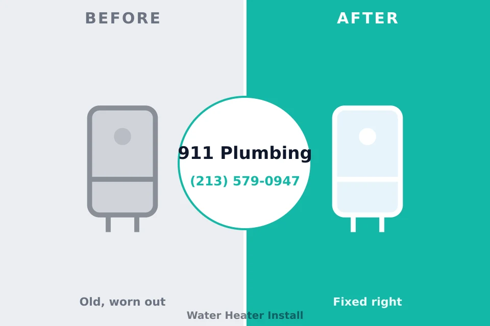 Before and after: plumbing company San Antonio, TX